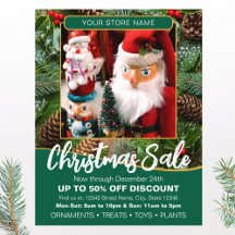 Vente de vacances de Noël Photo personnalisée vert