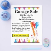 Prospectus 21,6 Cm X 24,94 Cm Vente Garage Signe Vente à quai (Simple)