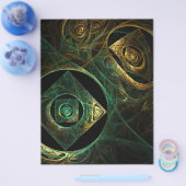 Prospectus 21,6 Cm X 24,94 Cm Vibrations magiques Circulaire d'art Abstrait (Simple)