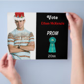 Prospectus 21,6 Cm X 24,94 Cm Votez-moi pour Prom King (Aqua) (main)