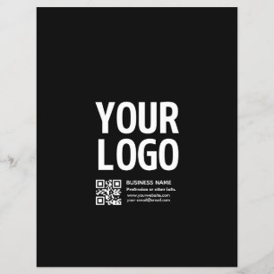 Prospectus 21,6 Cm X 24,94 Cm Votre logo avec code QR et texte modifiables