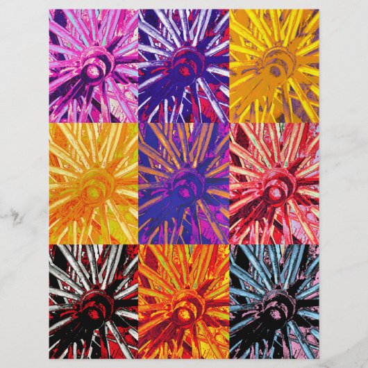 PROSPECTUS 21,6 CM X 24,94 CM WAGON WHEEL (Devant)