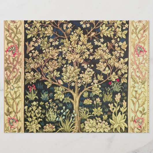 Prospectus 21,6 Cm X 24,94 Cm William Morris Arbre De Vie (Devant)