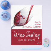 Prospectus 21,6 Cm X 24,94 Cm Wine Tasting Flyer (Simple)