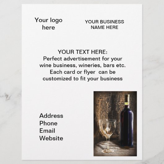 prospectus à thème vin (Dos)