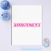 Prospectus Conception de la première page de l'affectation (Simple)