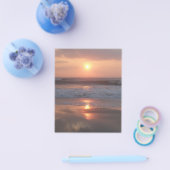 Prospectus Coucher de soleil rose sur la plage (Simple)