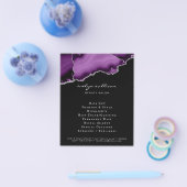 prospectus d'agate violet et argenté (Simple)