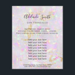 prospectus de conception minérale<br><div class="desc">salon de beauté professionnel maquillage artiste flyer</div>