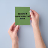 prospectus de réunion du directeur (main)