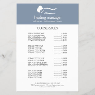 Prospectus FEMME BLEU PÂLE MASSAGE EN PIERRE Jour de Détente