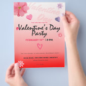 Prospectus feuillets de la Saint-Valentin (main)
