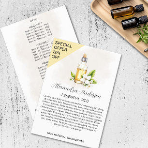 Prospectus Huiles Essentielles Naturelles de Jasmin Fleur Flo