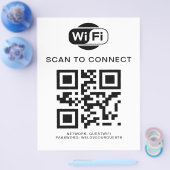 Prospectus Mot de passe Wifi | Analyse du code QR pour se con (Simple)