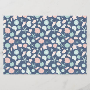 Prospectus motif de coquillages