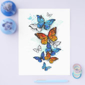 Prospectus Papillons volants Morpho et Monarch (Simple)