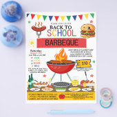 Prospectus Retour à l'école BBQ Invitation Flyer modifiable (Simple)