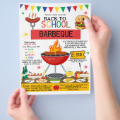 Prospectus Retour à l'école BBQ Invitation Flyer modifiable (main)