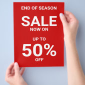 Prospectus Simple Red Business Logo QR Code Vente promotionne (main)