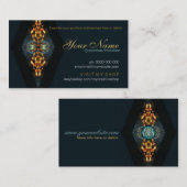 Prosperity Diamond Fractal Art Carte de visite (Devant / Derrière)