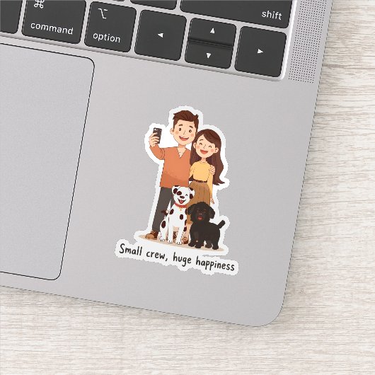 Prosperity Paws: The Ultimate Couple & Pet Abundan Sticker (Detail)