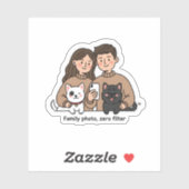 Prosperity Paws: The Ultimate Couple & Pet  Sticker (Vel)