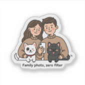 Prosperity Paws: The Ultimate Couple & Pet  Sticker (Voorkant)
