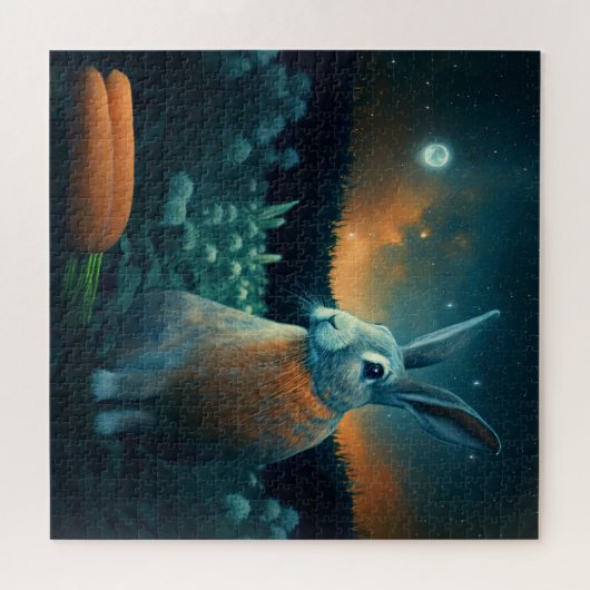 Prosperity Rabbit in the Moonlight Legpuzzel (Horizontaal)