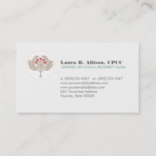 Prosperity Tree Wellness en Healing Arts Visitekaartje