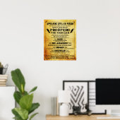 Prospero ! Poster magicien 16" x 20" (Bureau à domicile)
