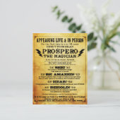 PROSPERO! Shakespearean Magicia Briefkaart (Staand voorkant)