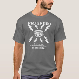 PROSPERO!  Tovenaar T-Shirt voor- en achterontwerp