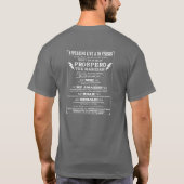 PROSPERO! Tovenaar T-Shirt voor- en achterontwerp (Achterkant)