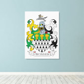 Prosser Family Crest Canvas Afdruk (Insitu (Houten vloer))
