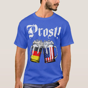 Prost Beer German American Flag T Oktoberfest Mann T-shirt