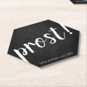 "Prost" Drink Onderzetter voor weduwschap met een (Schuin)