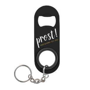 "Prost" Sleutelhanger voor weddenschap Mini Flessenopener