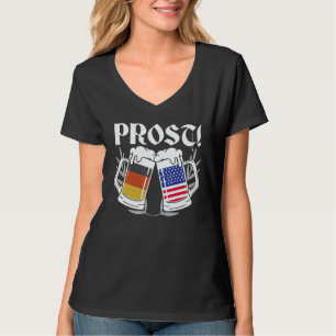Prost USA Duitsland Vlag Duits-Amerikaanse Von Ste T-shirt