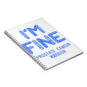 Prostaatkanker-arrior - IK BEN FINE Notitieboek (Rechterzijde)