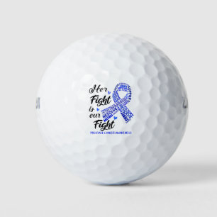 Prostaatkanker Bewustmaking Haar strijd is onze st Golfballen