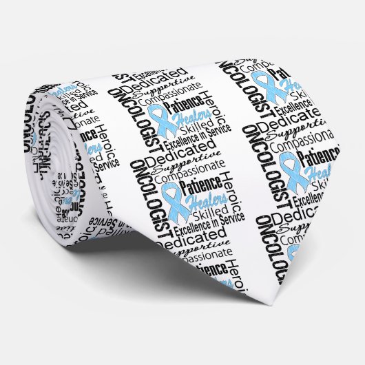 Prostaatkanker Oncoloog Collage Stropdas (Opgerold)