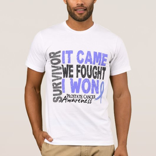 Prostaatkanker overlevende dat we vonden dat ik wo t-shirt (Voorkant)