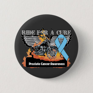 Prostaatkanker voor een kuur ronde button 5,7 cm