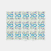 Prostaatkankerbewustwording ribbon Fleece Blanket (Voorkant (Horizontaal))