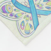 Prostaatkankerbewustwording ribbon Fleece Blanket Deken (Hoek)