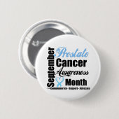 Prostaatkankerbewustzijnsmaand v14 ronde button 5,7 cm (Voorkant /achterkant)