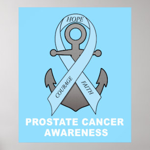 Prostate Cancer Anchor of Hope Poster