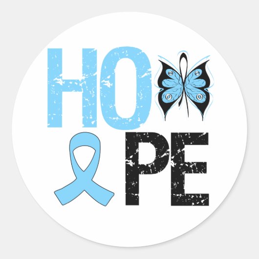 Prostate Cancer Awareness Hope Ronde Sticker (Voorkant)