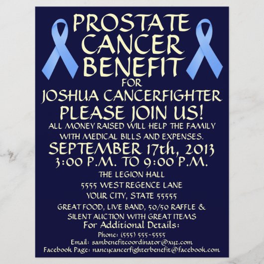 Prostate Cancer Benefit Flyer (Voorkant)