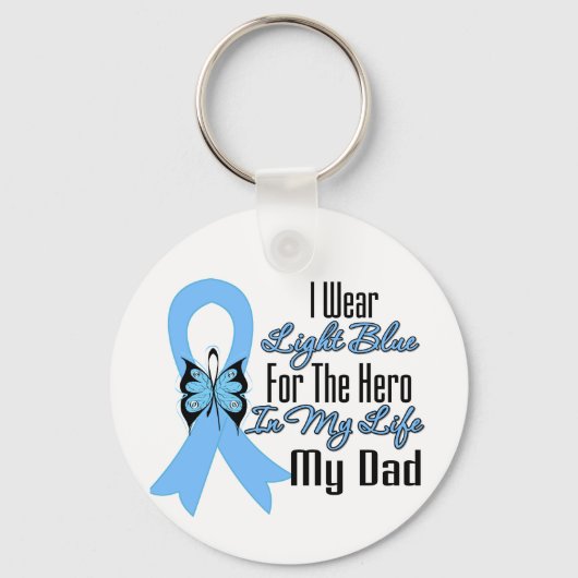 Prostate Cancer Ribbon Hero Mijn vader Sleutelhanger (Voorkant)